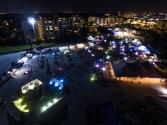 aerial night view of event 3