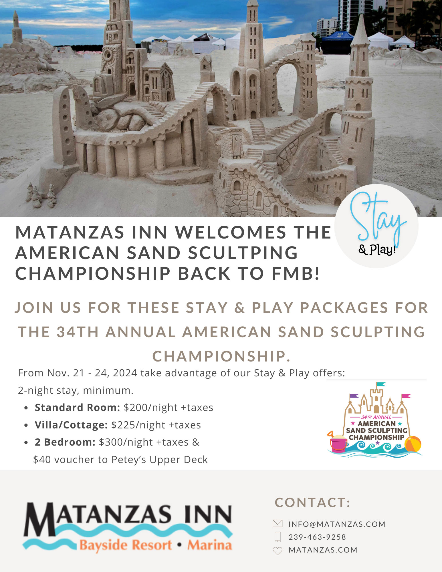 Stay-&-Play offers-matanzas